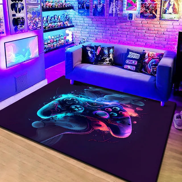 3D game console velvet carpet