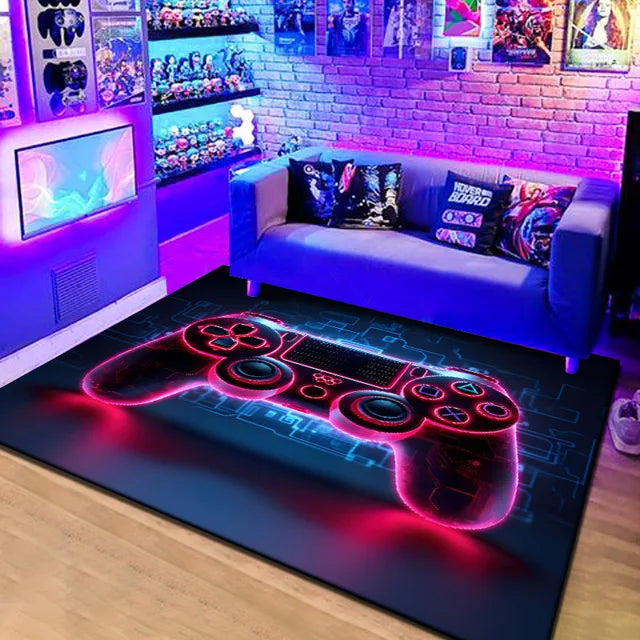 3D game console velvet carpet