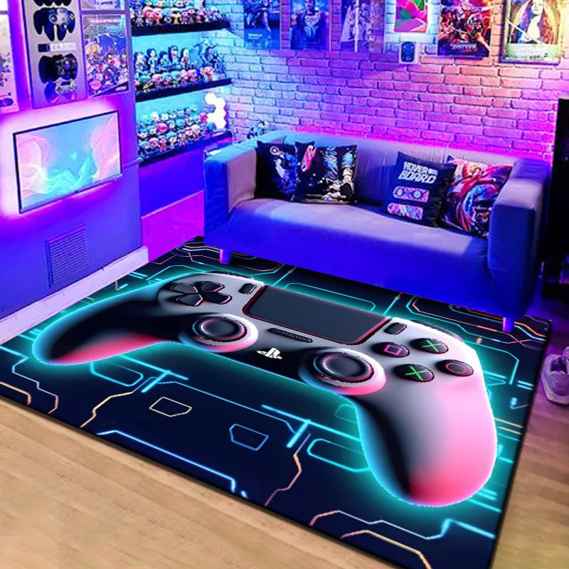 3D game console velvet carpet