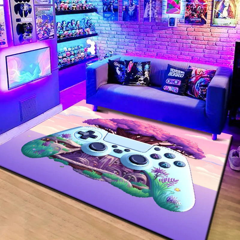 3D game console velvet carpet