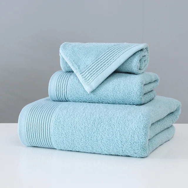 3PCS Towel Set 100% Cotton