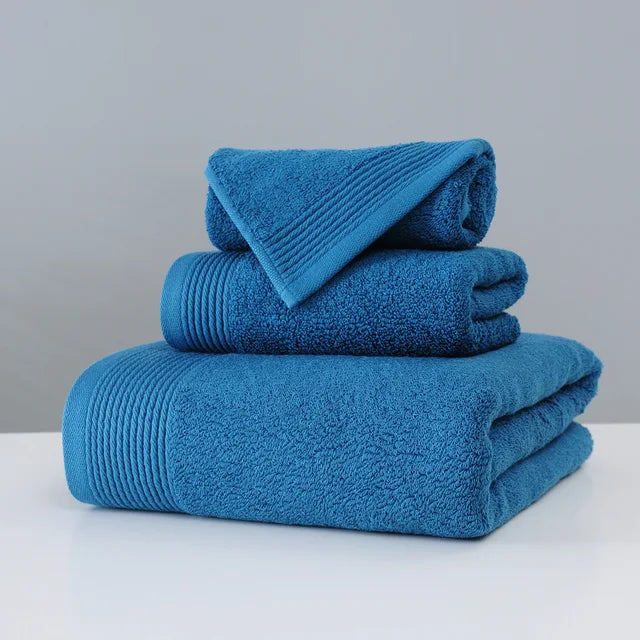 3PCS Towel Set 100% Cotton