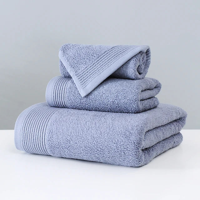 3PCS Towel Set 100% Cotton