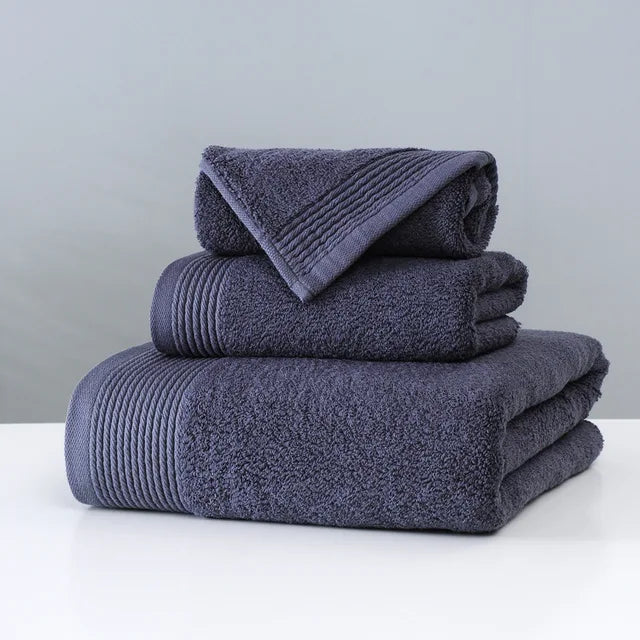 3PCS Towel Set 100% Cotton