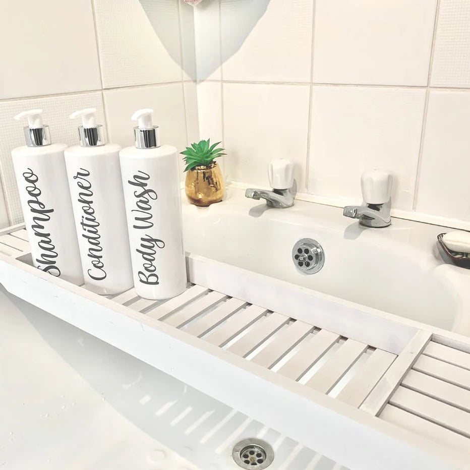 3Pcs Refillable Shower Shampoo Conditioner Bottle