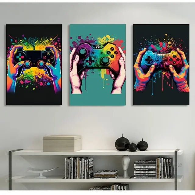 3pcs/set Gaming Wall Art