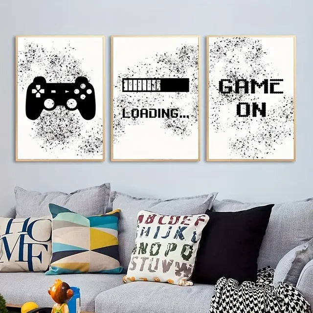 3pcs/set Gaming Wall Art