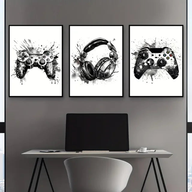 3pcs/set Gaming Wall Art