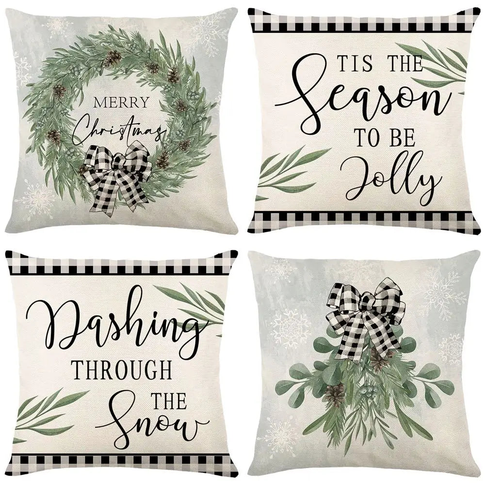 45cm Merry Christmas Cushion Cover