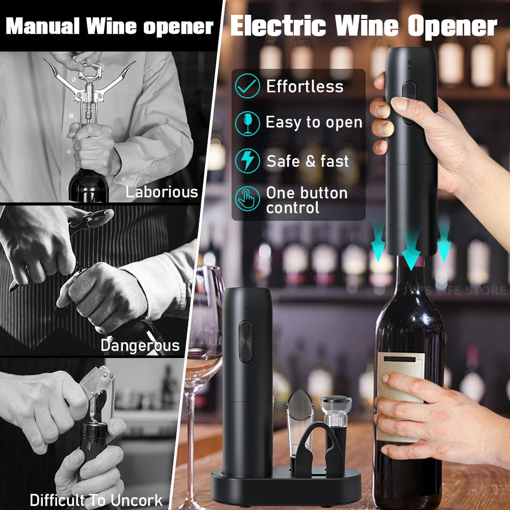 5 in1 Electric Wine Opener Set