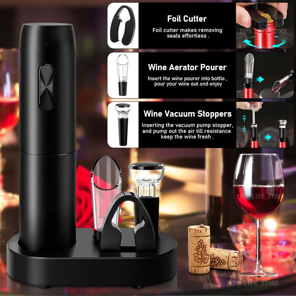 5 in1 Electric Wine Opener Set