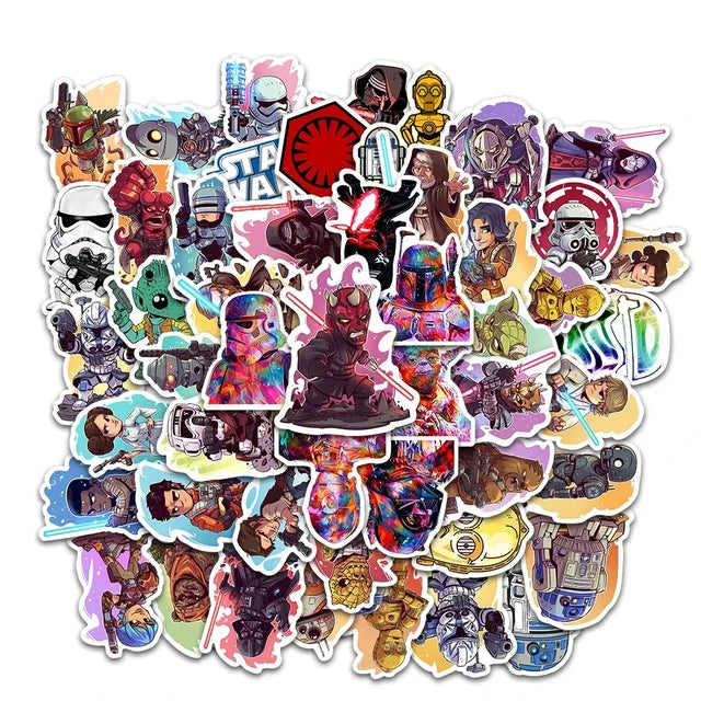 50Pcs Disney Star Wars Stickers