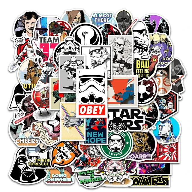 50Pcs Disney Star Wars Stickers