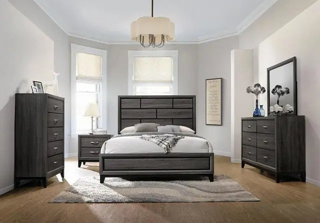 5PC Queen/King/Twin/Full size Bedroom Furniture Complete Set