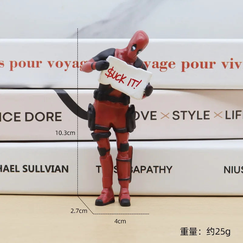 6 Desk Decoration Deadpool Toys