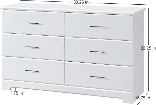 6 Drawer Double Dresser