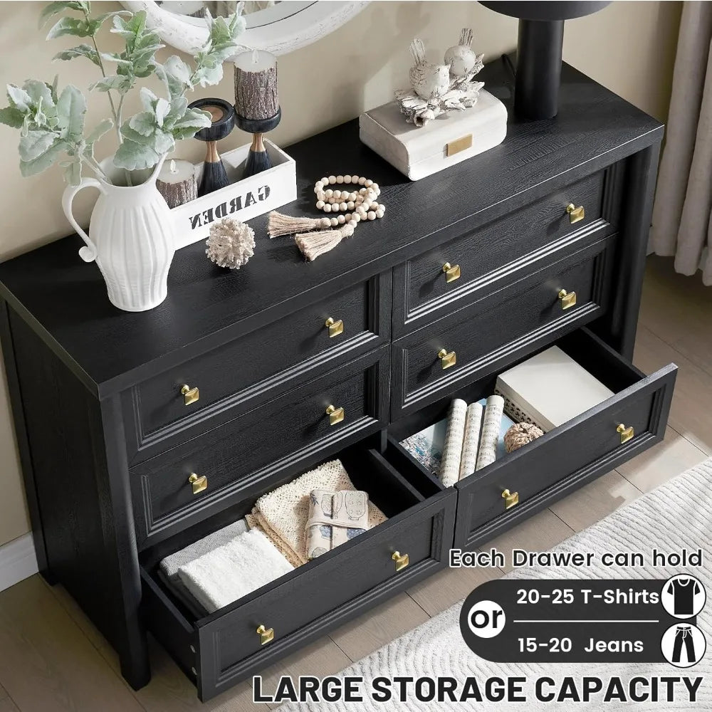 6 & 8 Drawer Modern Dresser