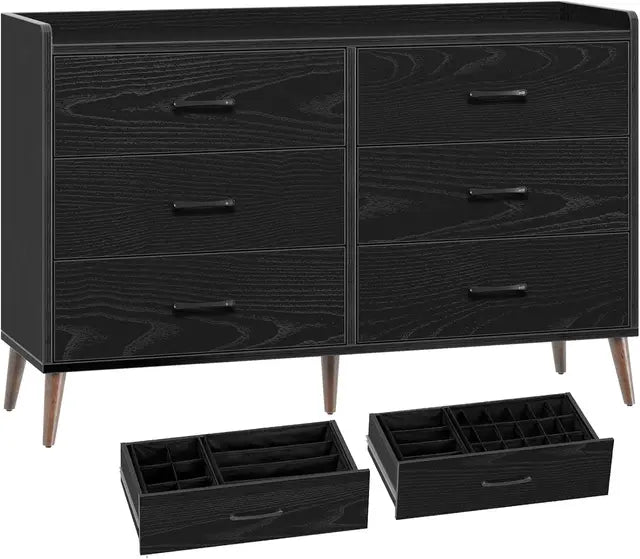 6 Drawer Storage Dresser w/4 Foldable Drawer Dividers