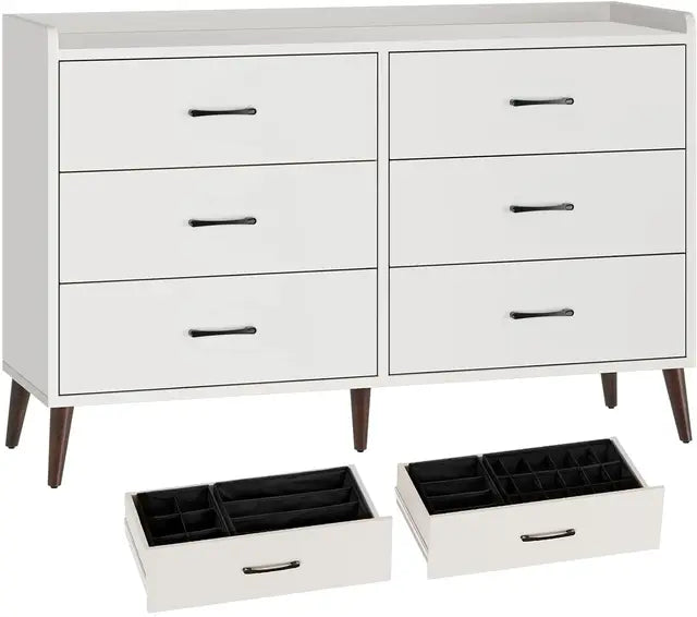 6 Drawer Storage Dresser w/4 Foldable Drawer Dividers