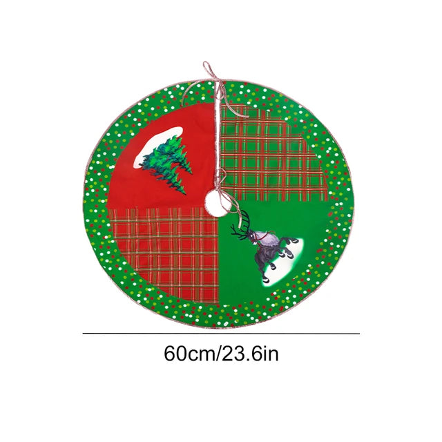 60-120cm Christmas Tree Skirt Carpet