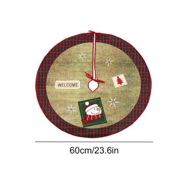 60-120cm Christmas Tree Skirt Carpet