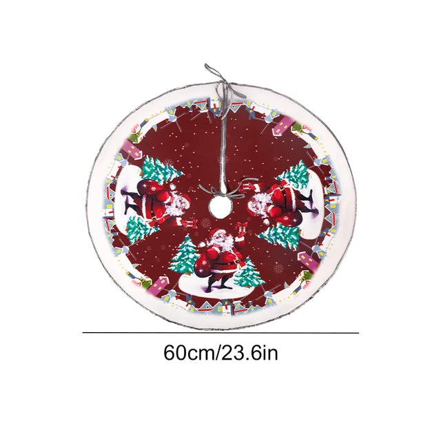 60-120cm Christmas Tree Skirt Carpet