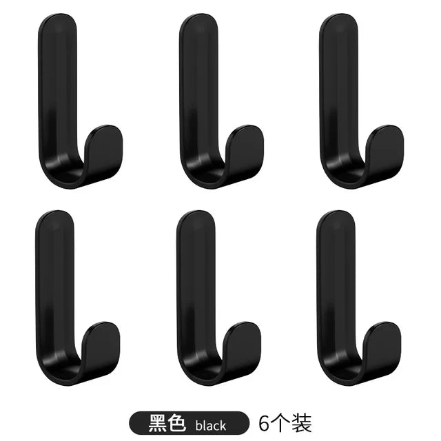 6Pcs Self Adhesive Strong Wall Hooks