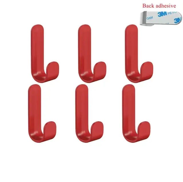 6Pcs Self Adhesive Strong Wall Hooks