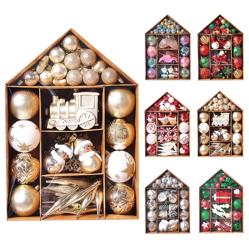 70pcs Full Christmas Ornament Kit