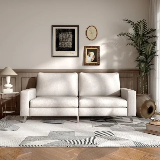 79 Inch Faux Leather Sofa Couch