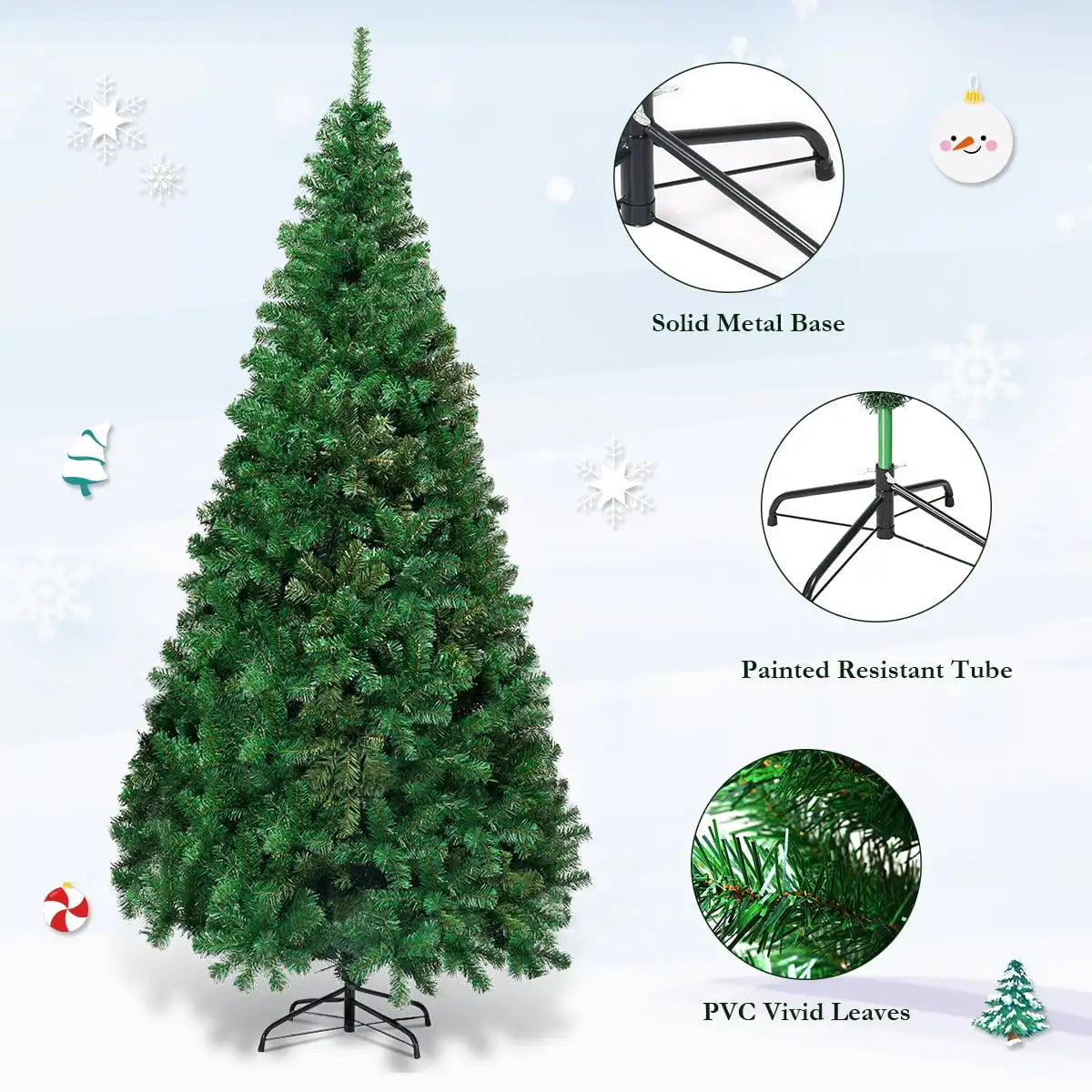 7Ft Artificial PVC Christmas Tree