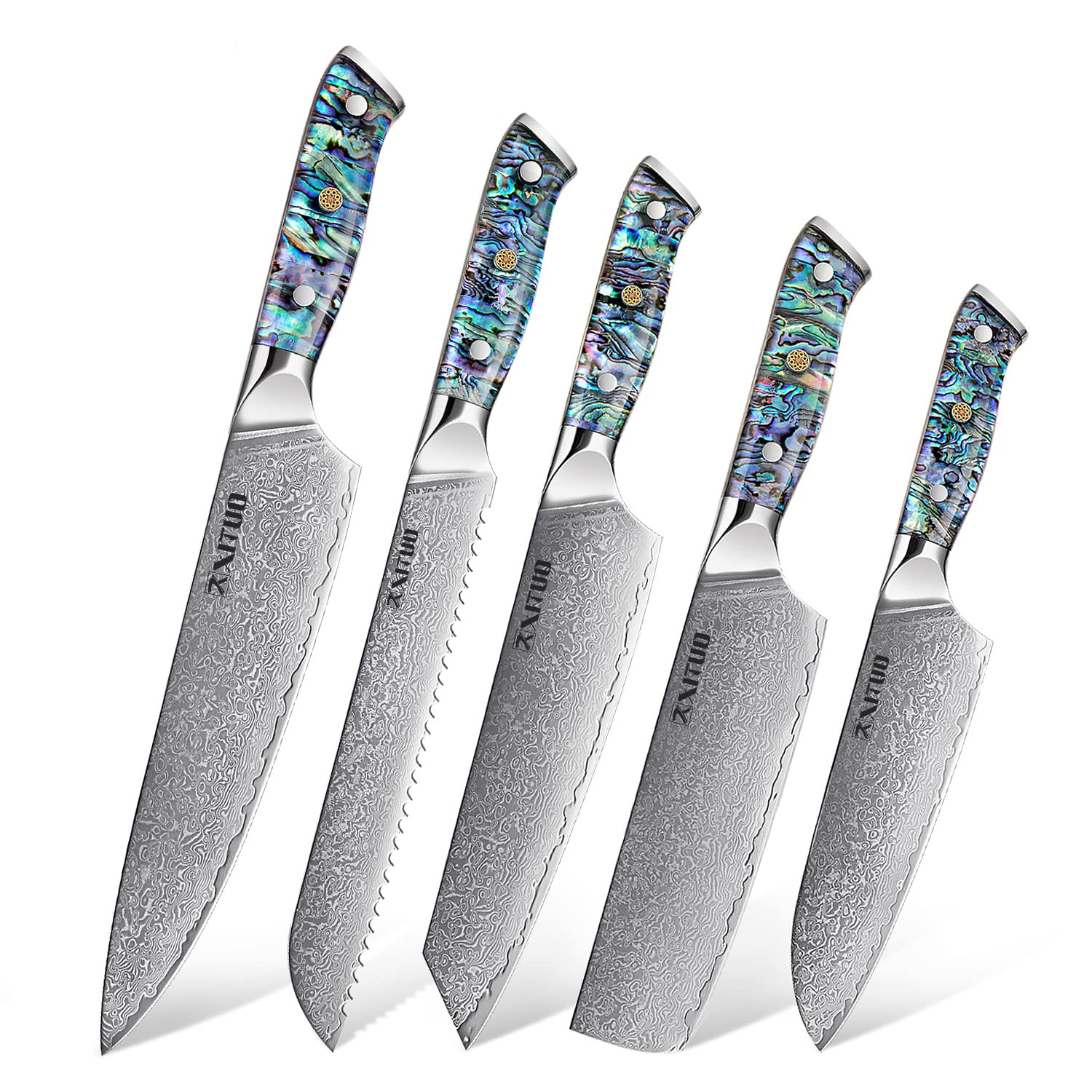 XITUO Damascus Steel Chef Knife Set