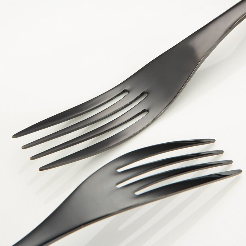 Titanium Black Stainless Steel Tableware