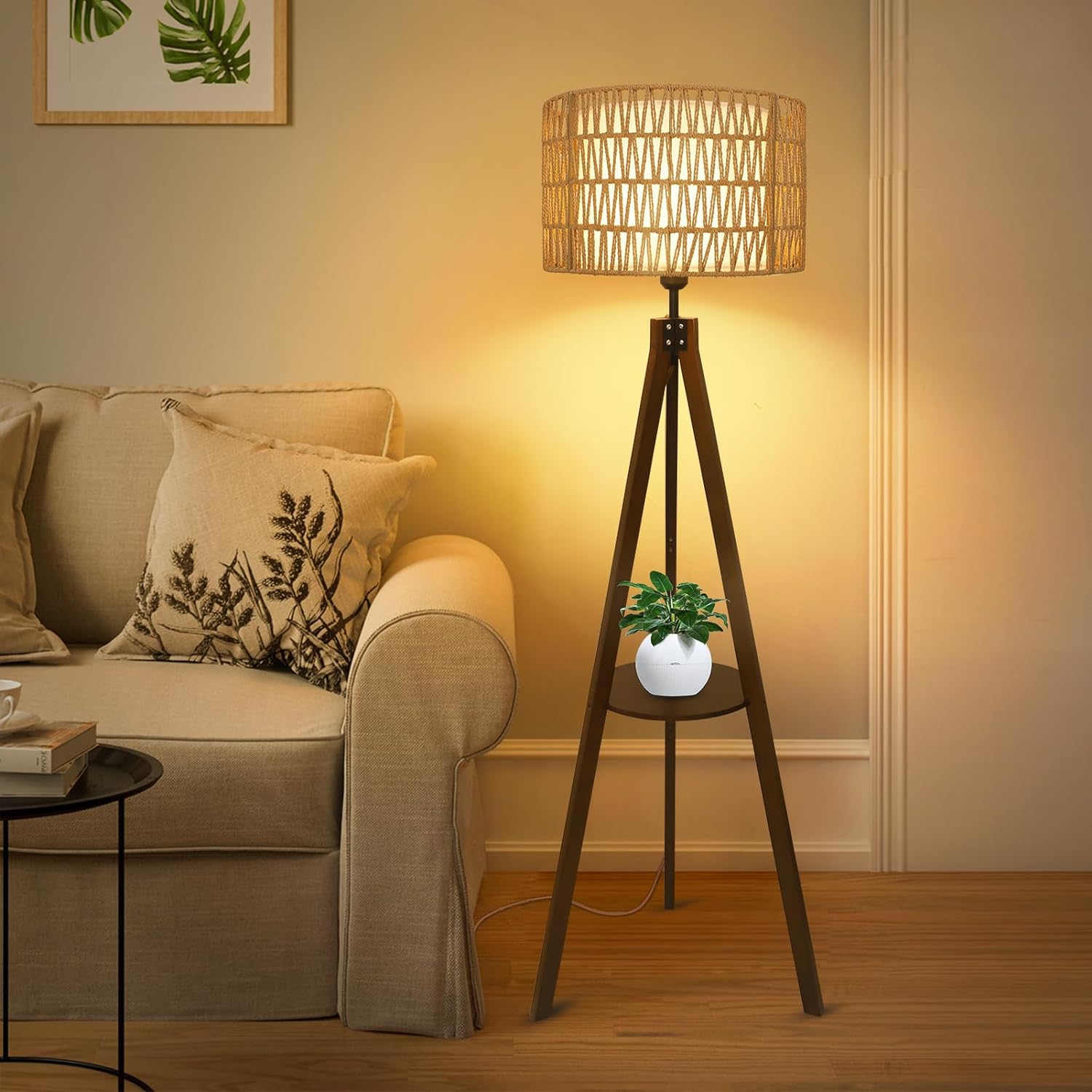 Boho Tripod Floor Lamp