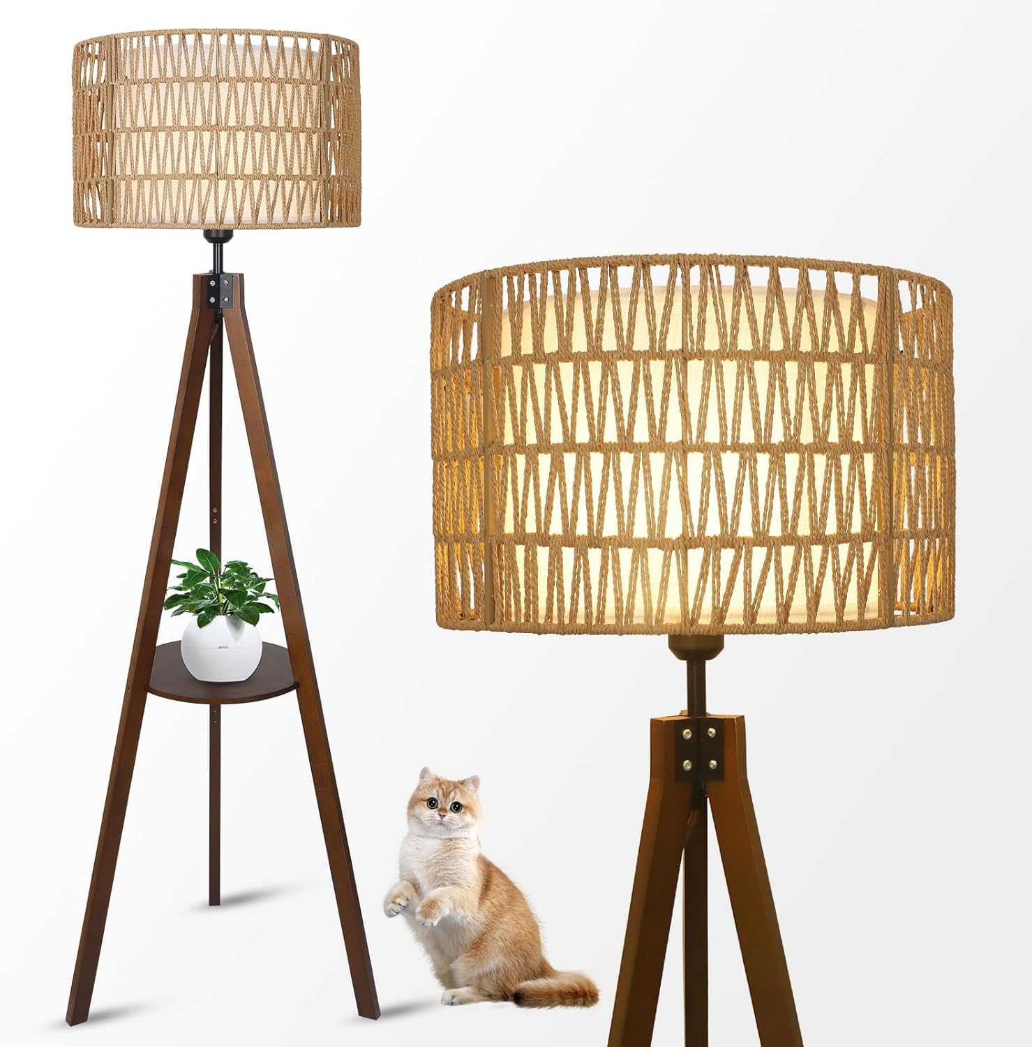 Boho Tripod Floor Lamp