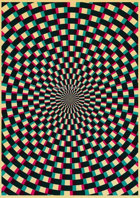 Abstract Optical Illusions Poster Prints