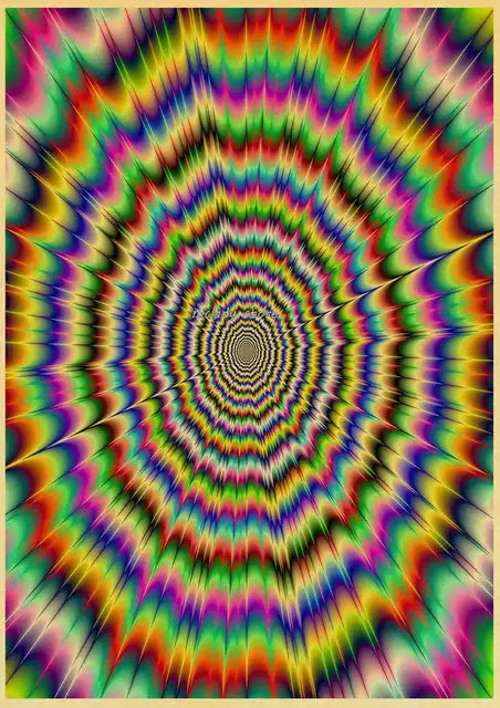 Abstract Optical Illusions Poster Prints