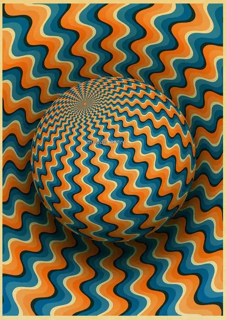 Abstract Optical Illusions Poster Prints