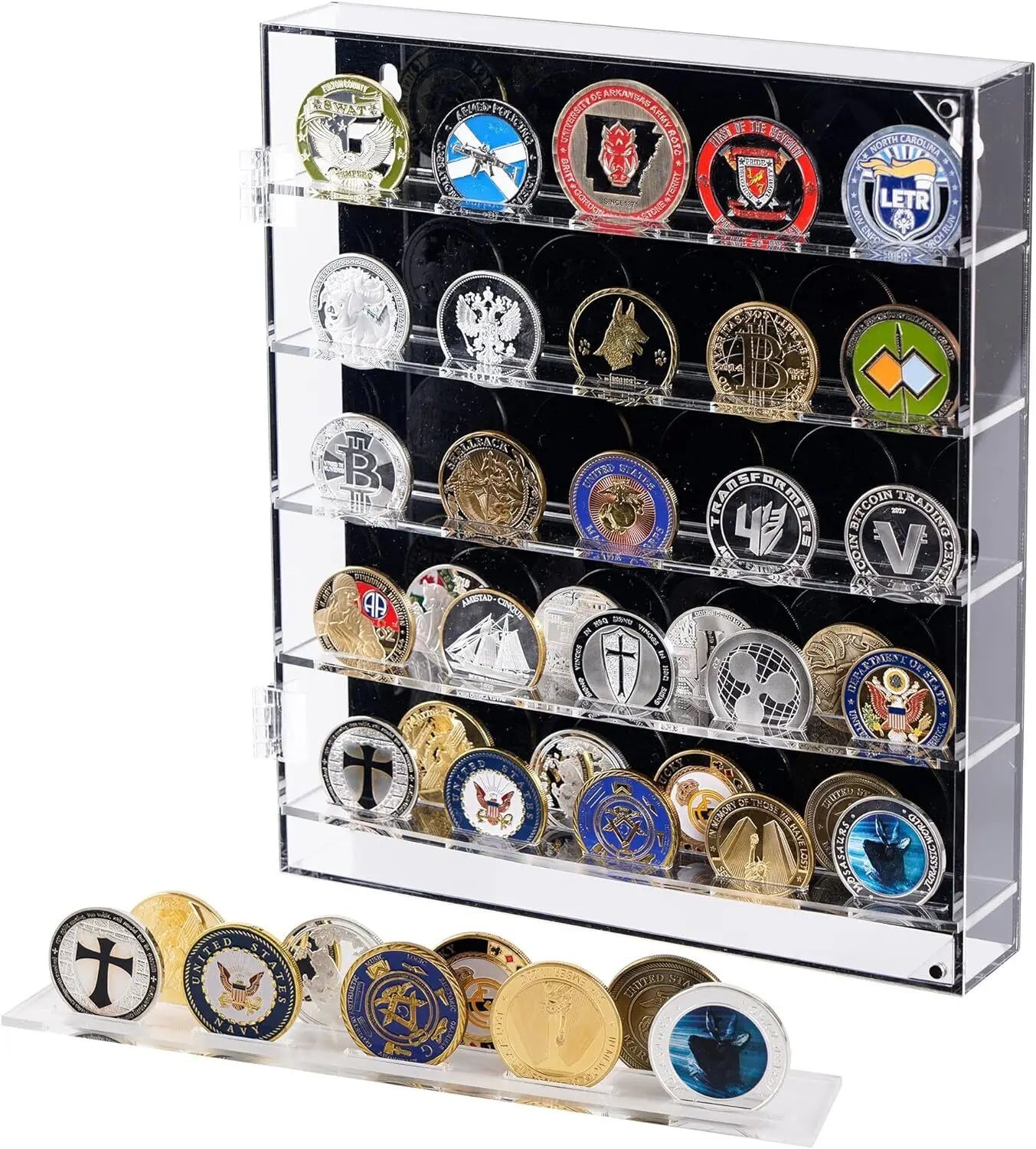 Coin Holder Display Case of 45 Slots