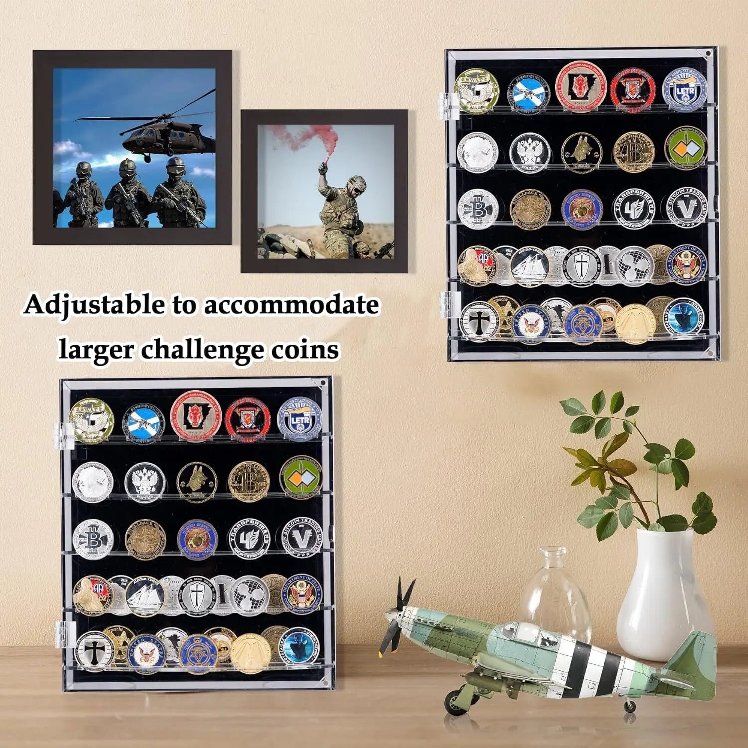 Coin Holder Display Case of 45 Slots