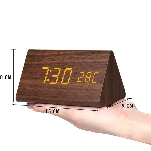 Alarm Clock, Wooden Decor