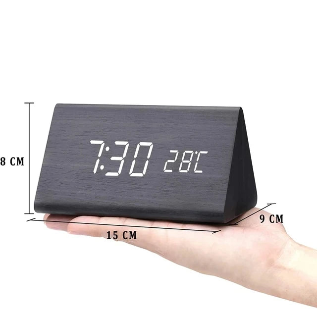 Alarm Clock, Wooden Decor