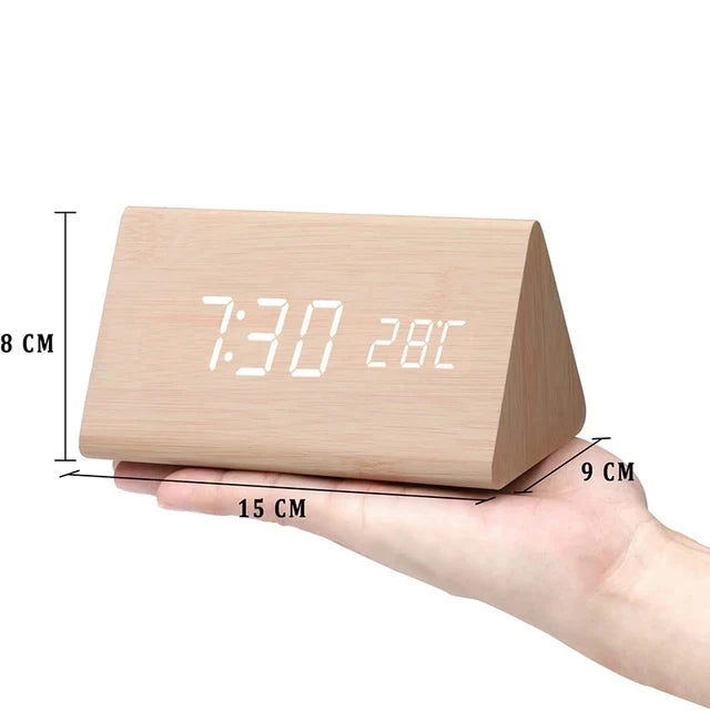 Alarm Clock, Wooden Decor