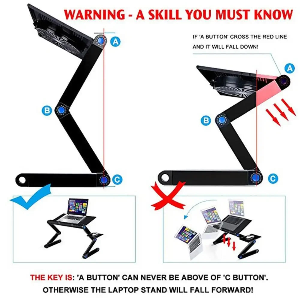 Aluminum Alloy Folding Notebook Desktop Stand