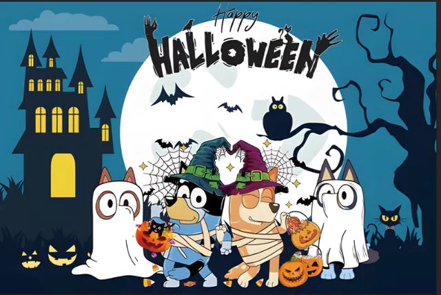 Halloween Theme Party Scene Layout Backgrounds