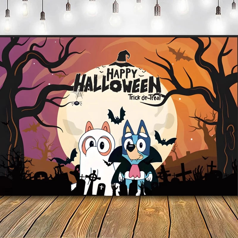 Halloween Theme Party Scene Layout Backgrounds