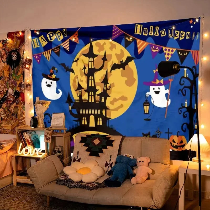 Halloween Theme Party Scene Layout Backgrounds