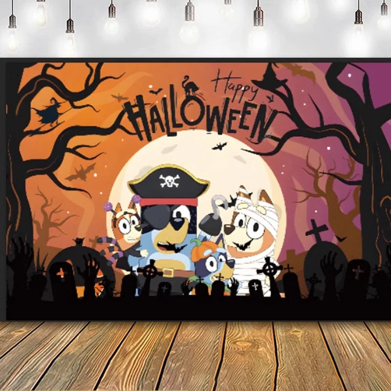 Halloween Theme Party Scene Layout Backgrounds