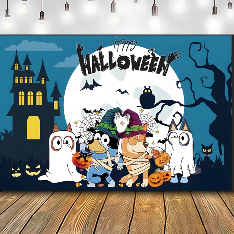 Halloween Theme Party Scene Layout Backgrounds