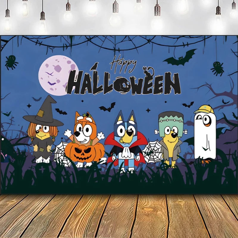 Halloween Theme Party Scene Layout Backgrounds